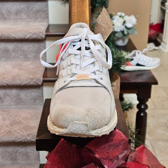 Adidas Men's Ultraboost Equipment ADV/91-16 Athletic Shoes, White/Black, Sz 13 - Picture 10 of 16